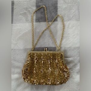 Gold vintage handbag